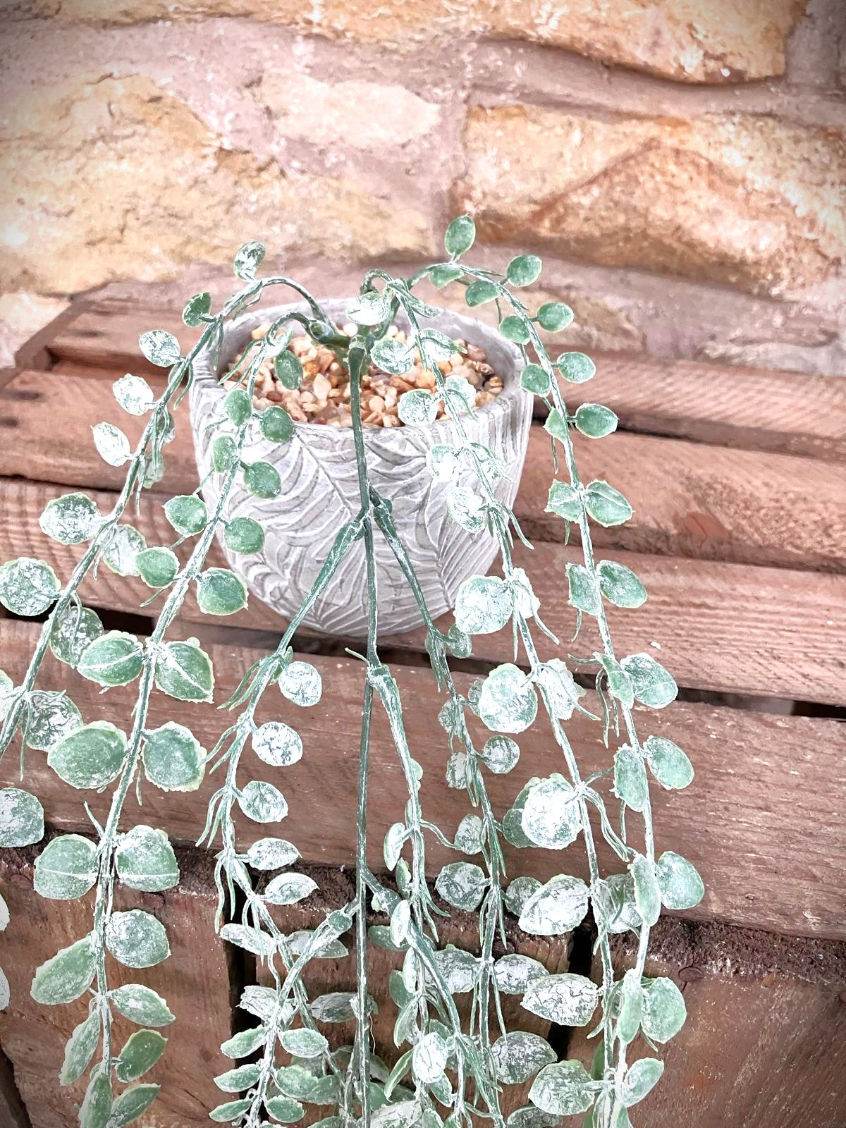 Artificial Trailing Cascade - 70 cm in Fern Pot