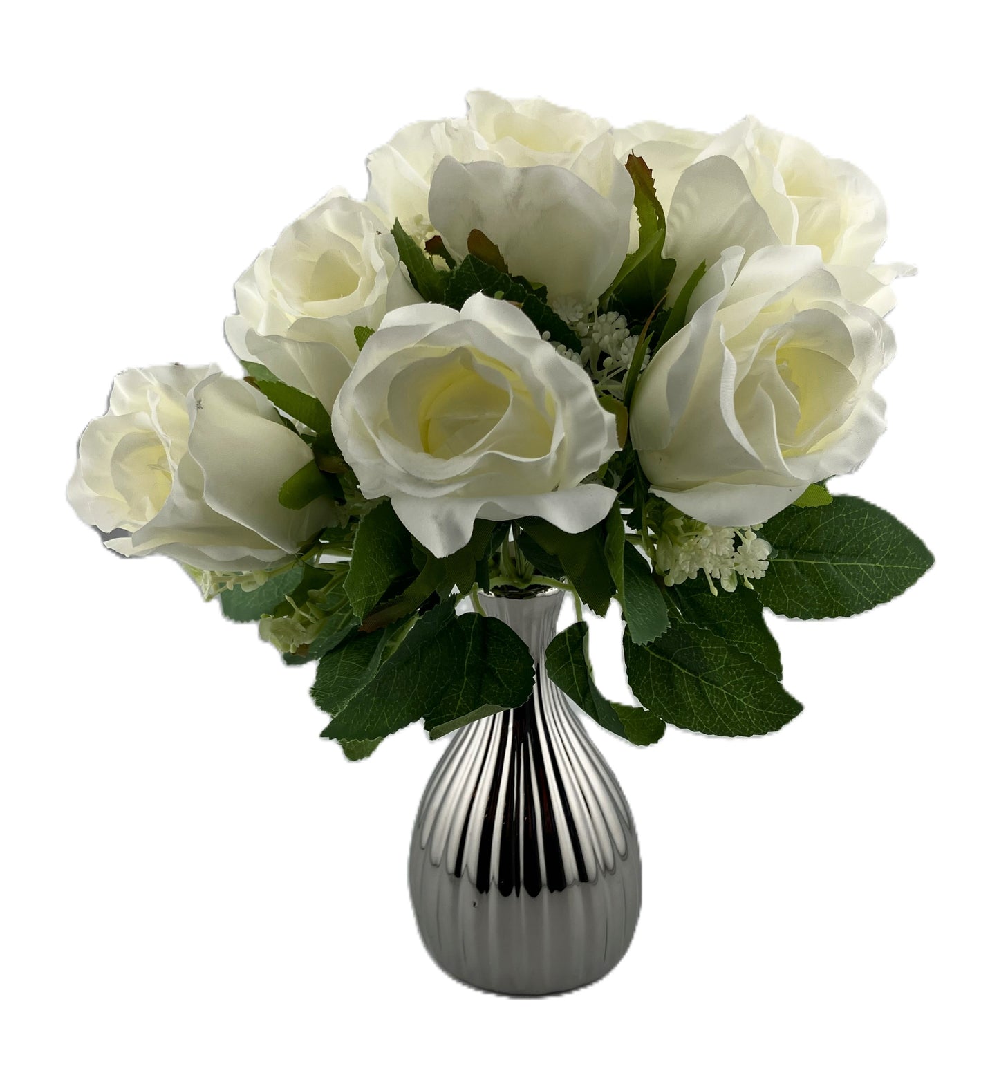 White Bridal Rose Bunch