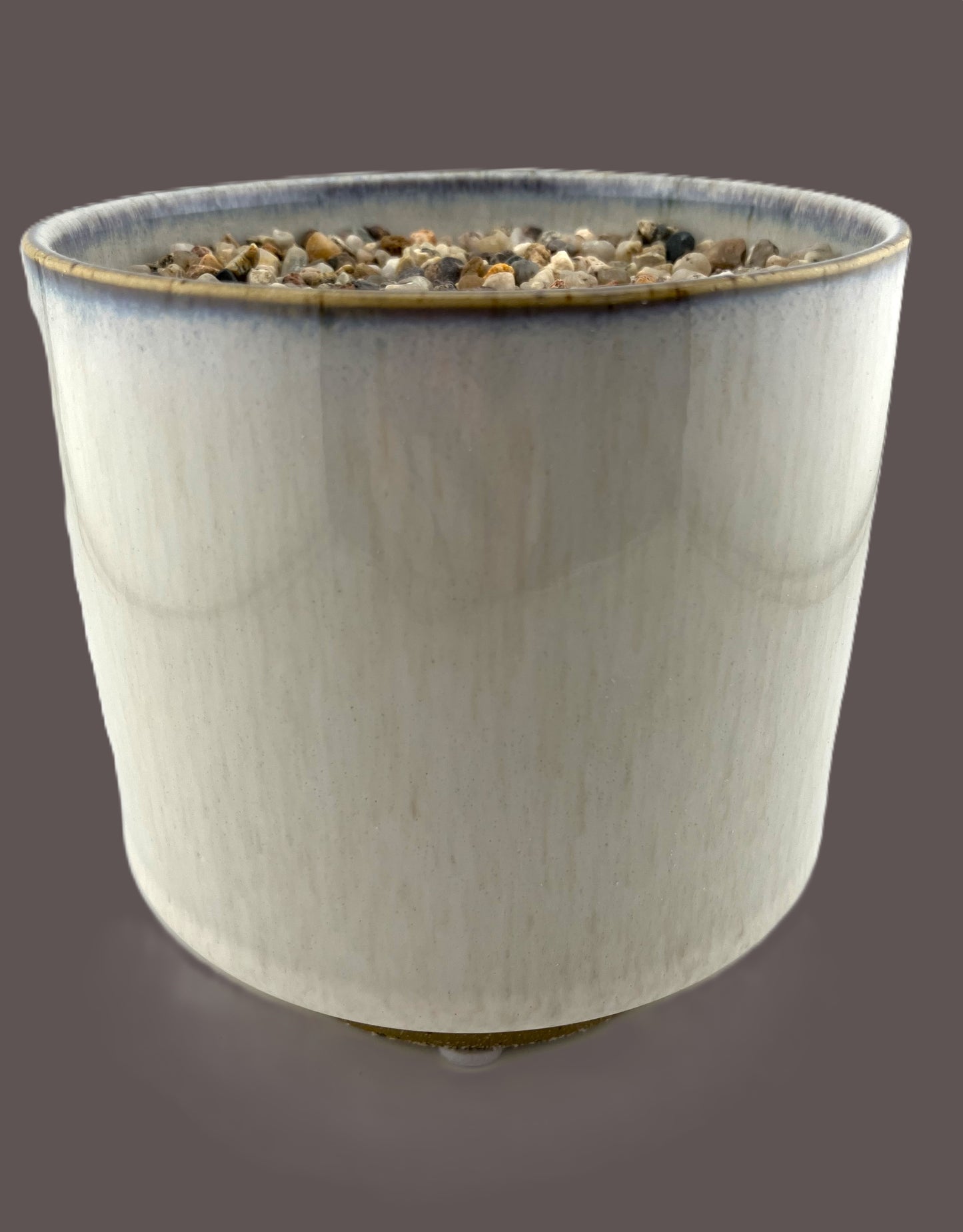 6 X Cream Ceramic Pot