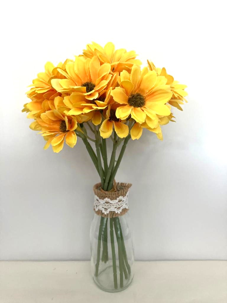 Artificial Gerbera Bundle in Yellow