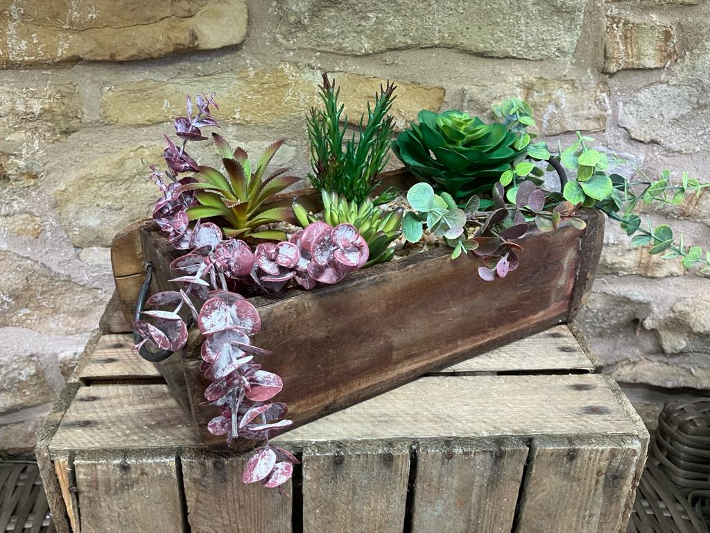 Wooden Succulent Planter