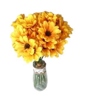 Artificial Gerbera Bundle in Yellow