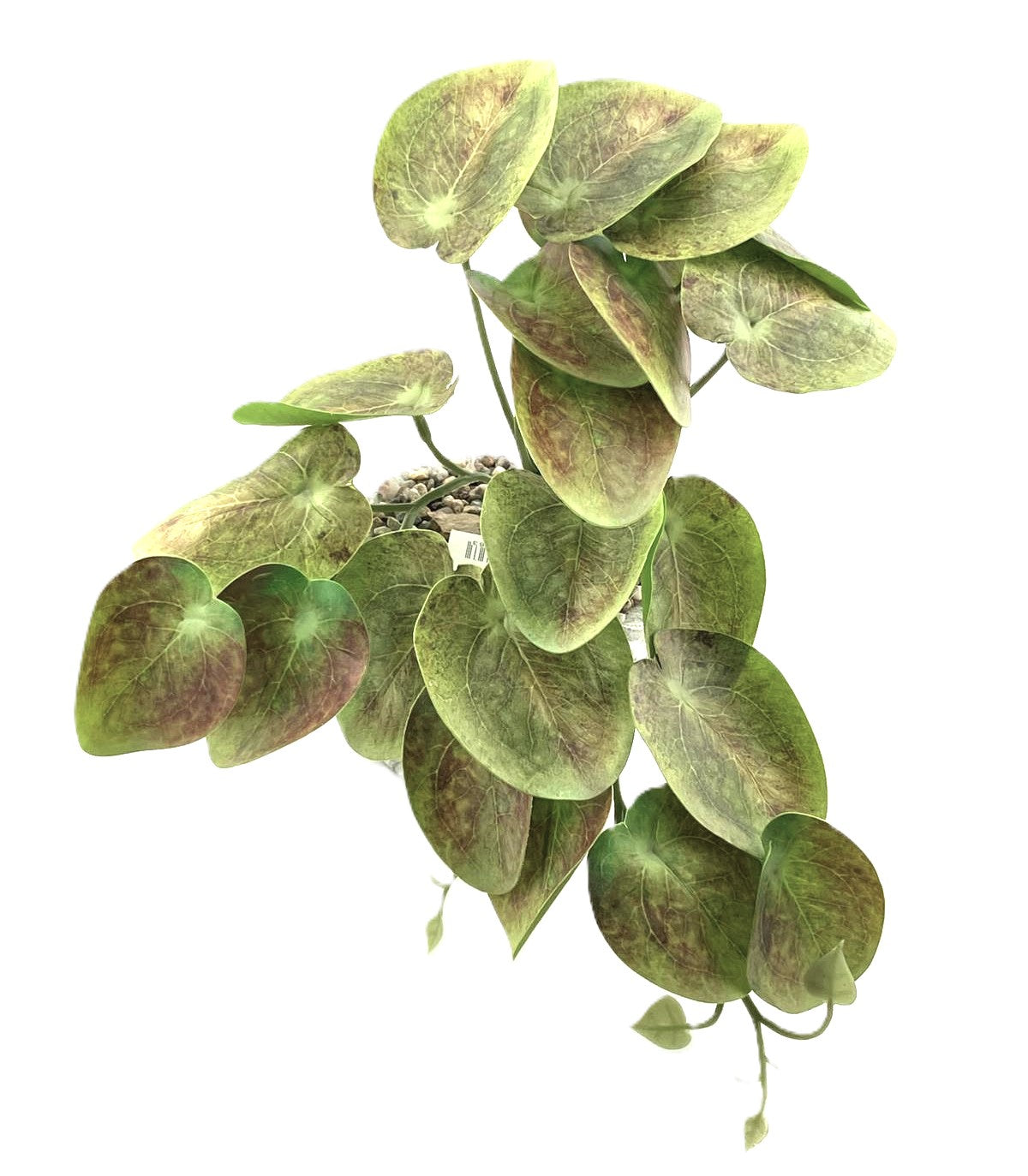 Artificial Printed Mirror Leaf Bunch 28cm