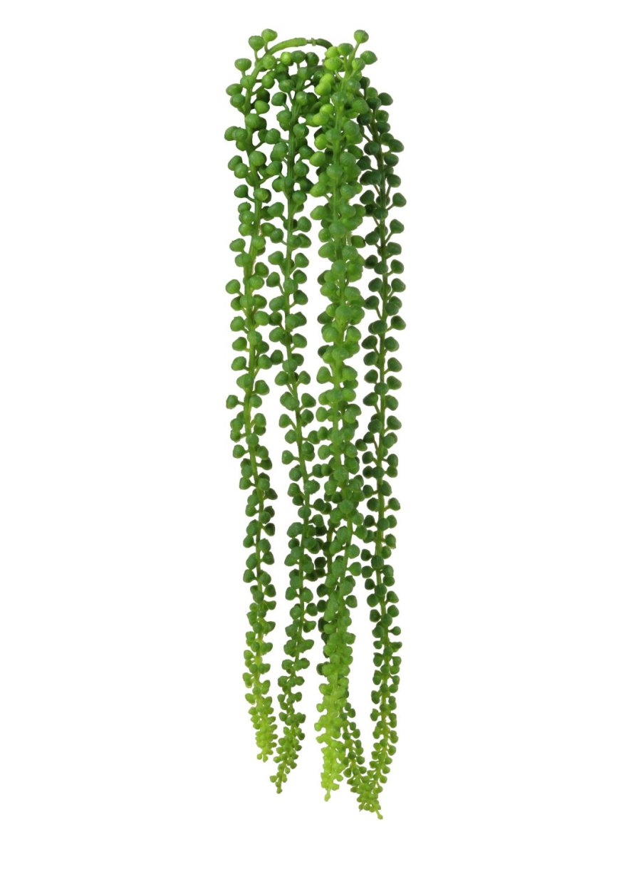 Artificial Medium Trailing String Of Pearls - Green