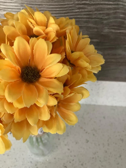 Artificial Gerbera Bundle in Yellow
