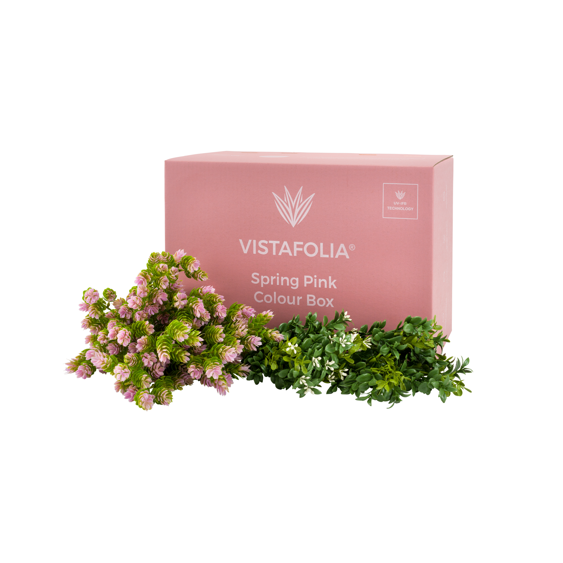 Artificial Green Wall Colour Box -  Spring Pink