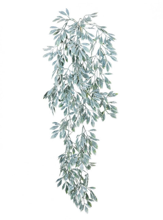 Artificial Trailing Dusted Spikey Leaf - 90cm