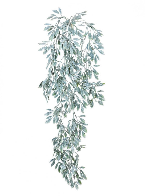 Artificial Trailing Dusted Spikey Leaf - 90cm