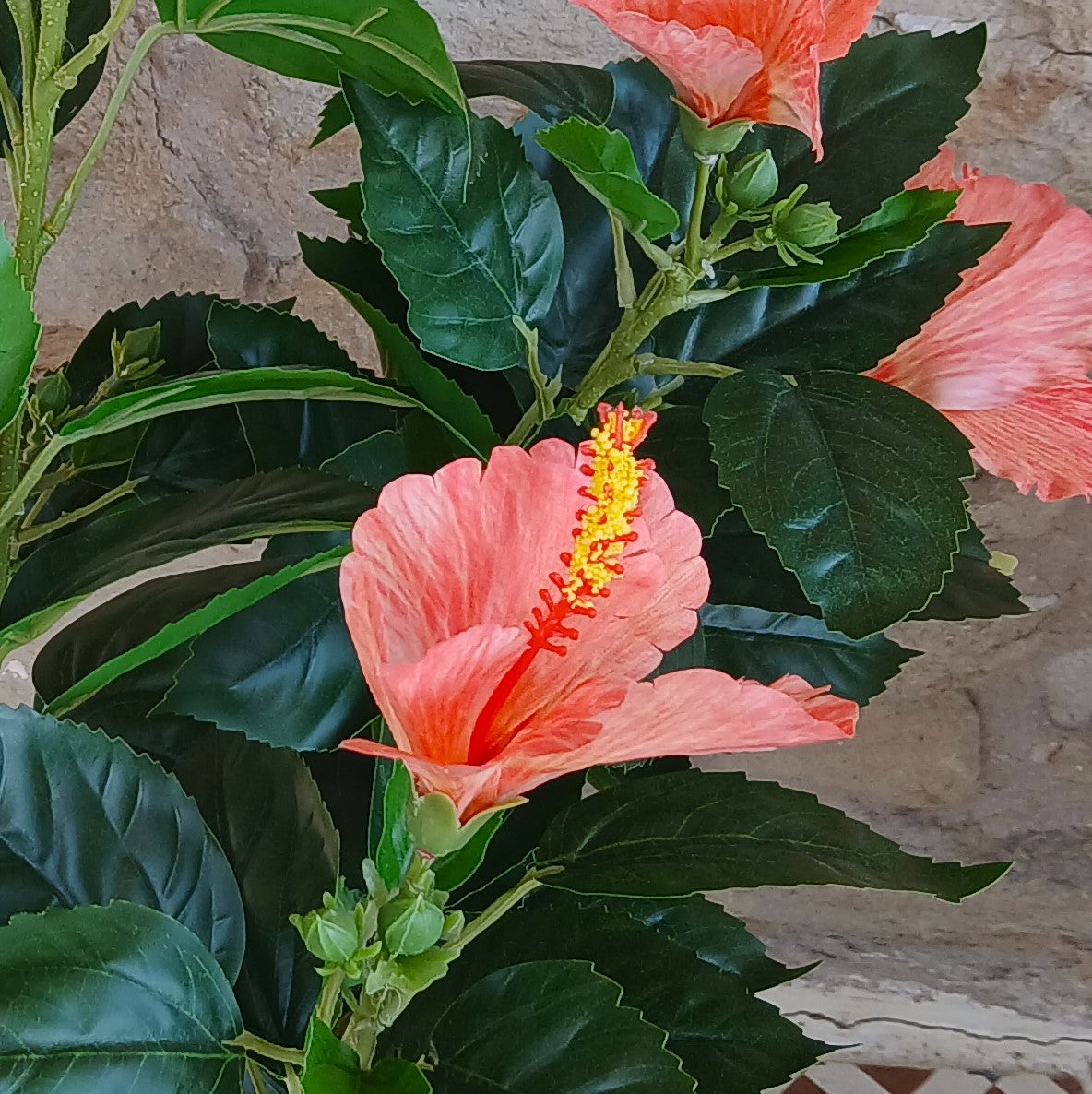 Artificial Hibiscus Tree - 90cm