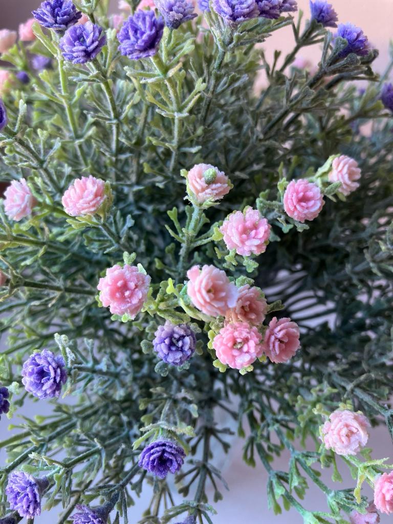 Wild Gypsophila Purple &amp; Pink - With Or Without Vase