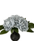 Artificial Duck Egg Blue Peony with Monochrome Ball Vase