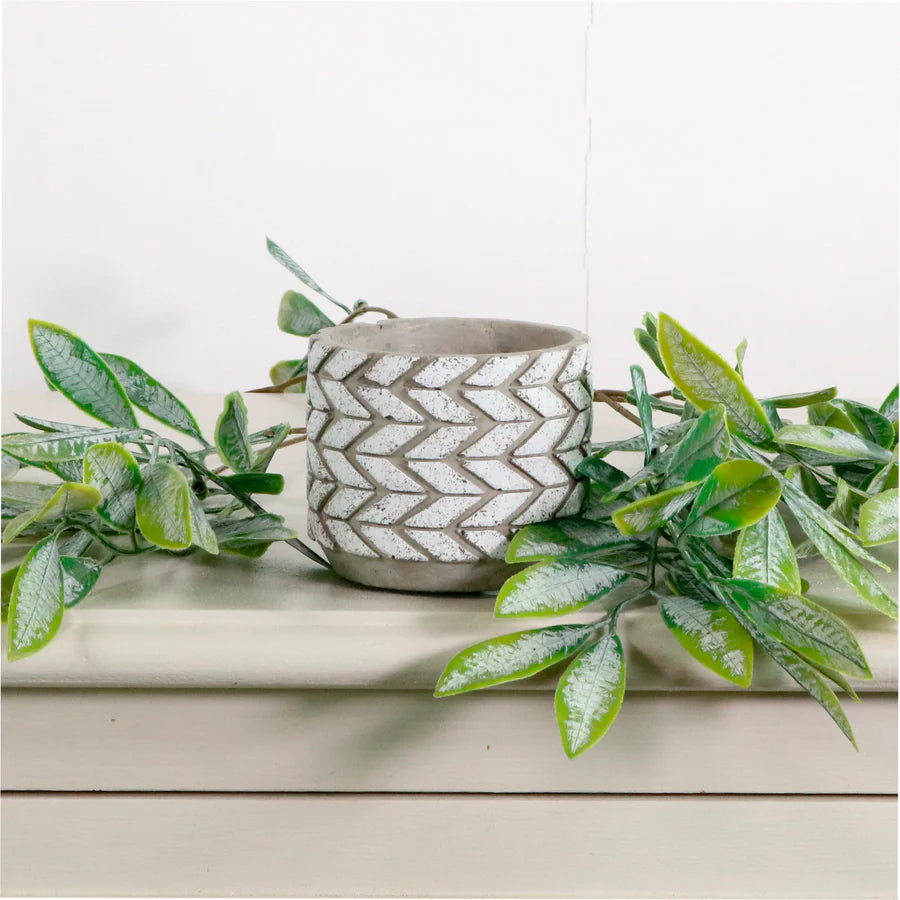 Artificial Printed Mirror Leaf Bunch 28cm