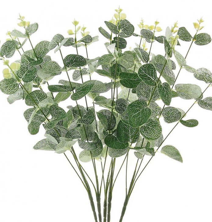 Artificial Eucalyptus Bunch - 25 silver green stems, 75cm