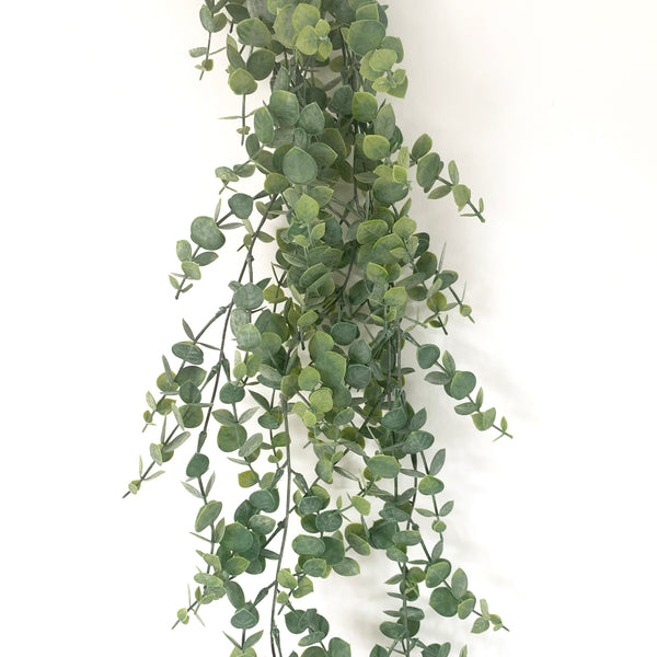 6 X Artificial Trailing Gunni Eucalyptus Pale Green, 95cm