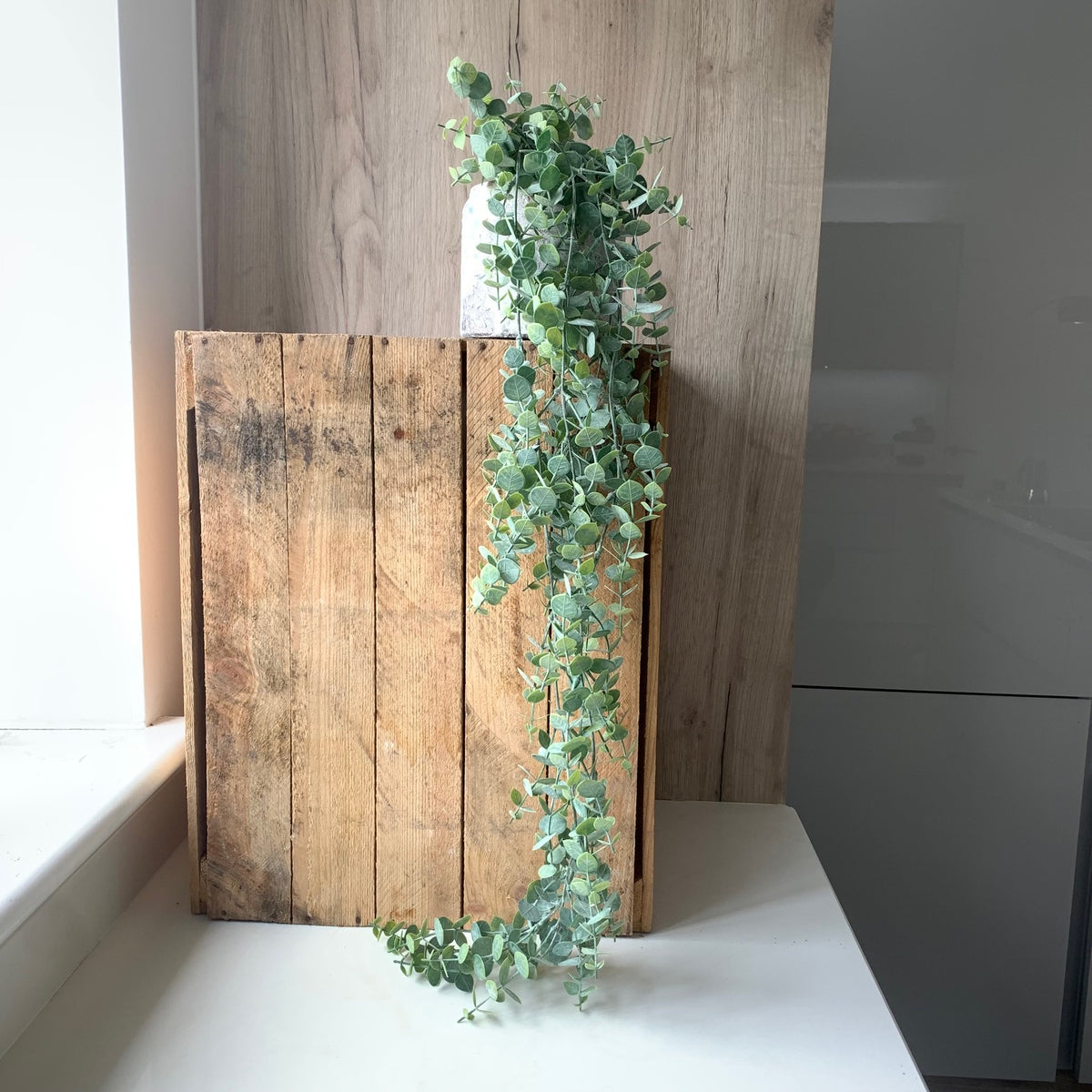 Artificial Trailing Gunni Eucalyptus - Pale Green, 95cm