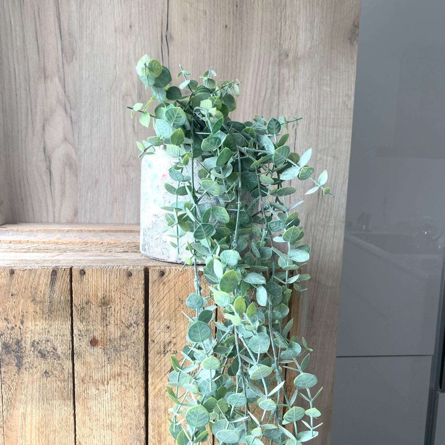 Artificial Trailing Gunni Eucalyptus - Pale Green, 95cm