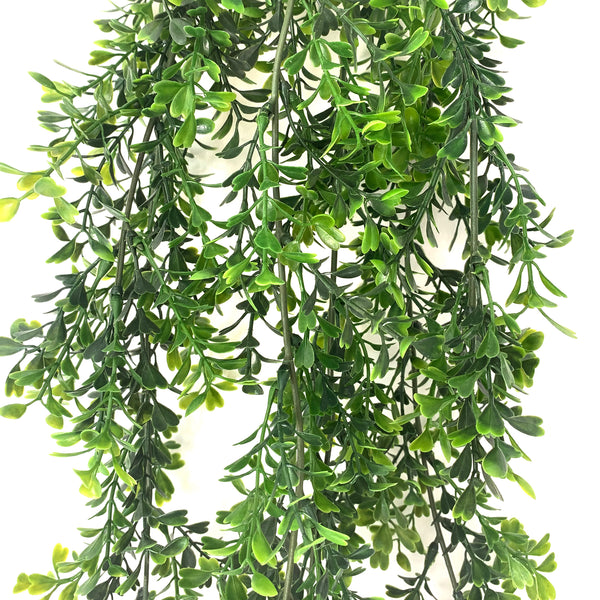 6 X Artificial Boxwood Hanging Bush, 75cm realartificial
