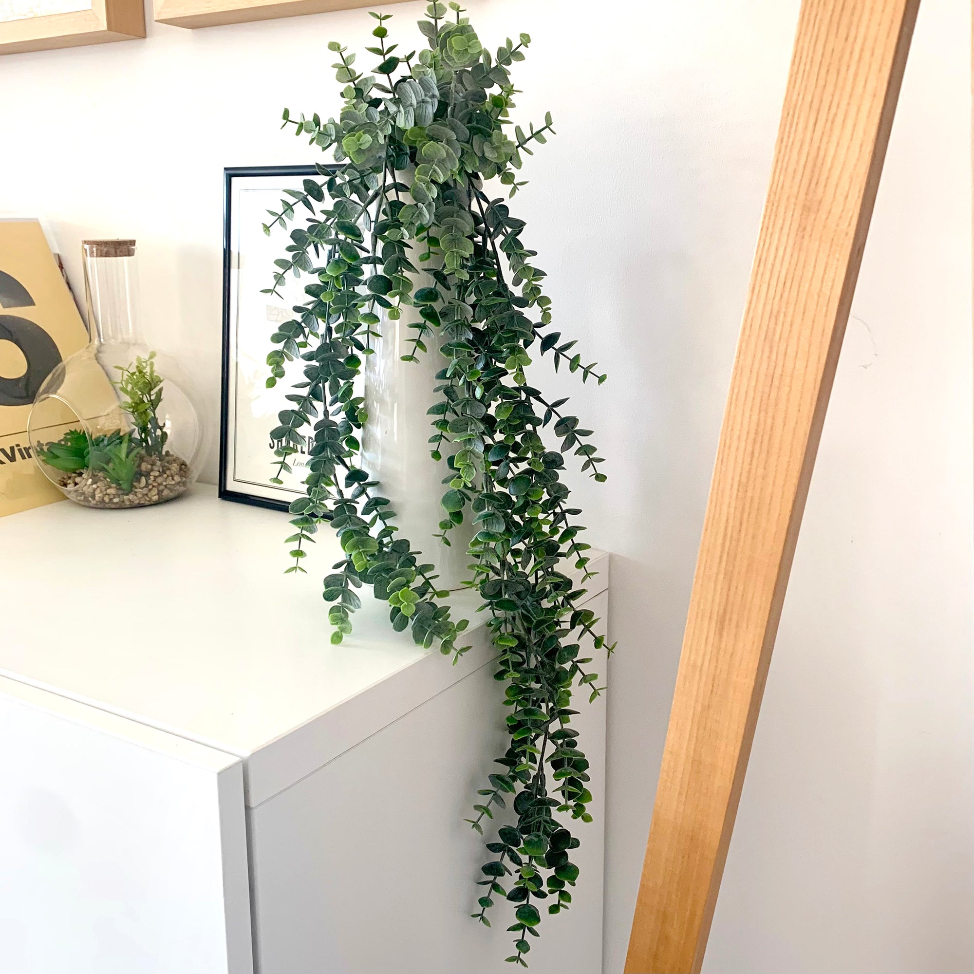 Artificial Eucalyptus Hanging bush - Green, 70cm