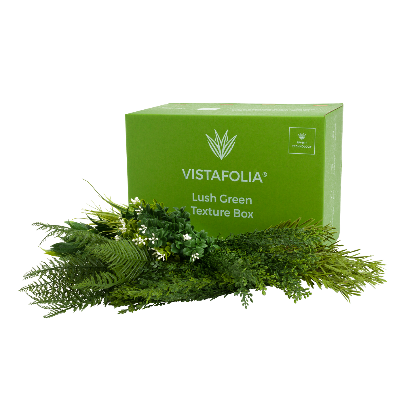 Artificial Green Wall Texture Box -  Lush Green