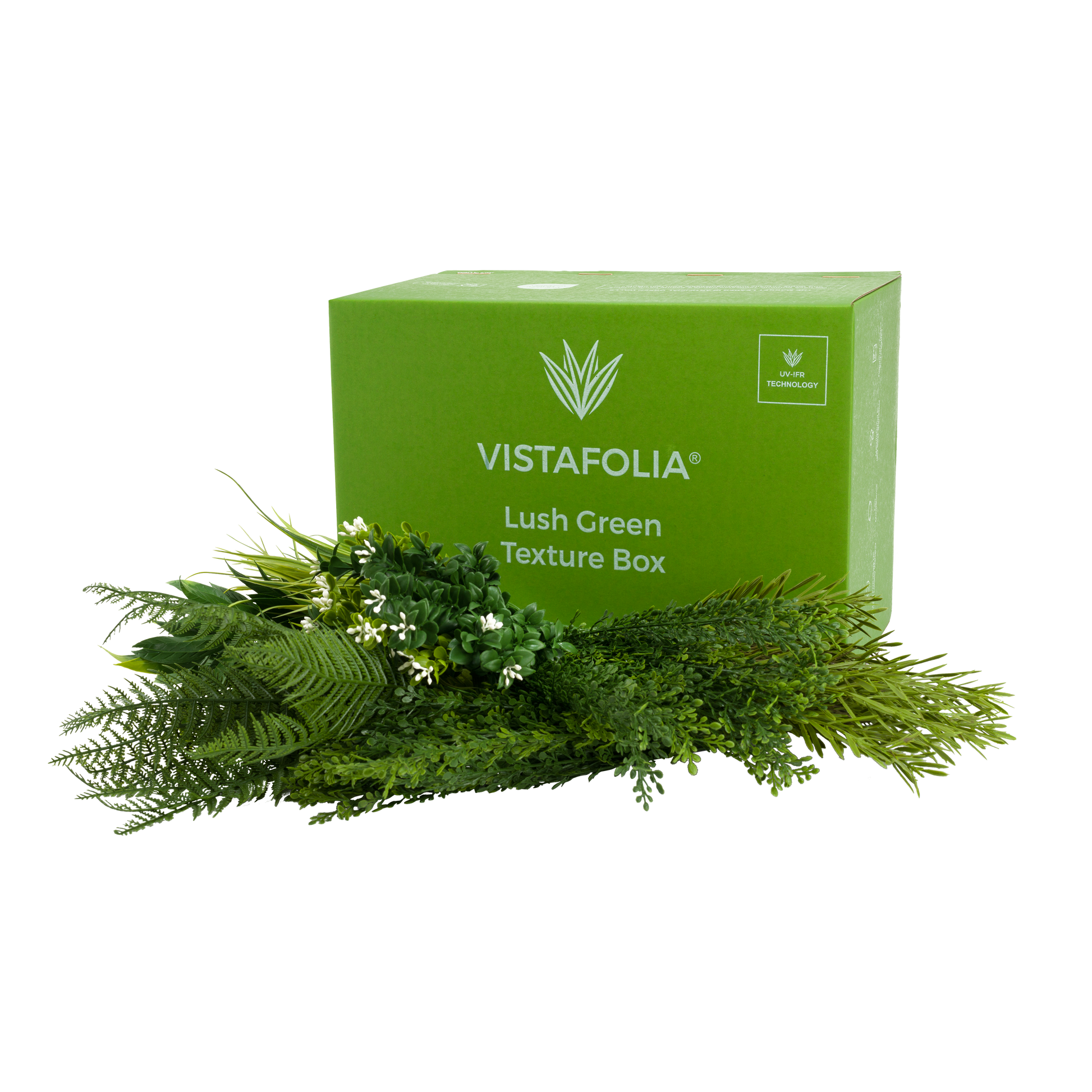 Artificial Green Wall Texture Box -  Lush Green