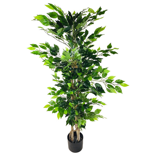 Artificial Ficus Tree with Natural Trunk 125cm (4.1ft)