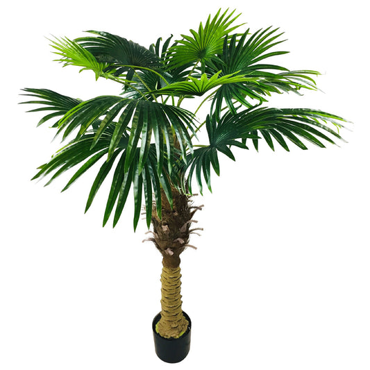 Artificial Large Fan Palm Tree - 12 Leaves, 150cm (5ft)