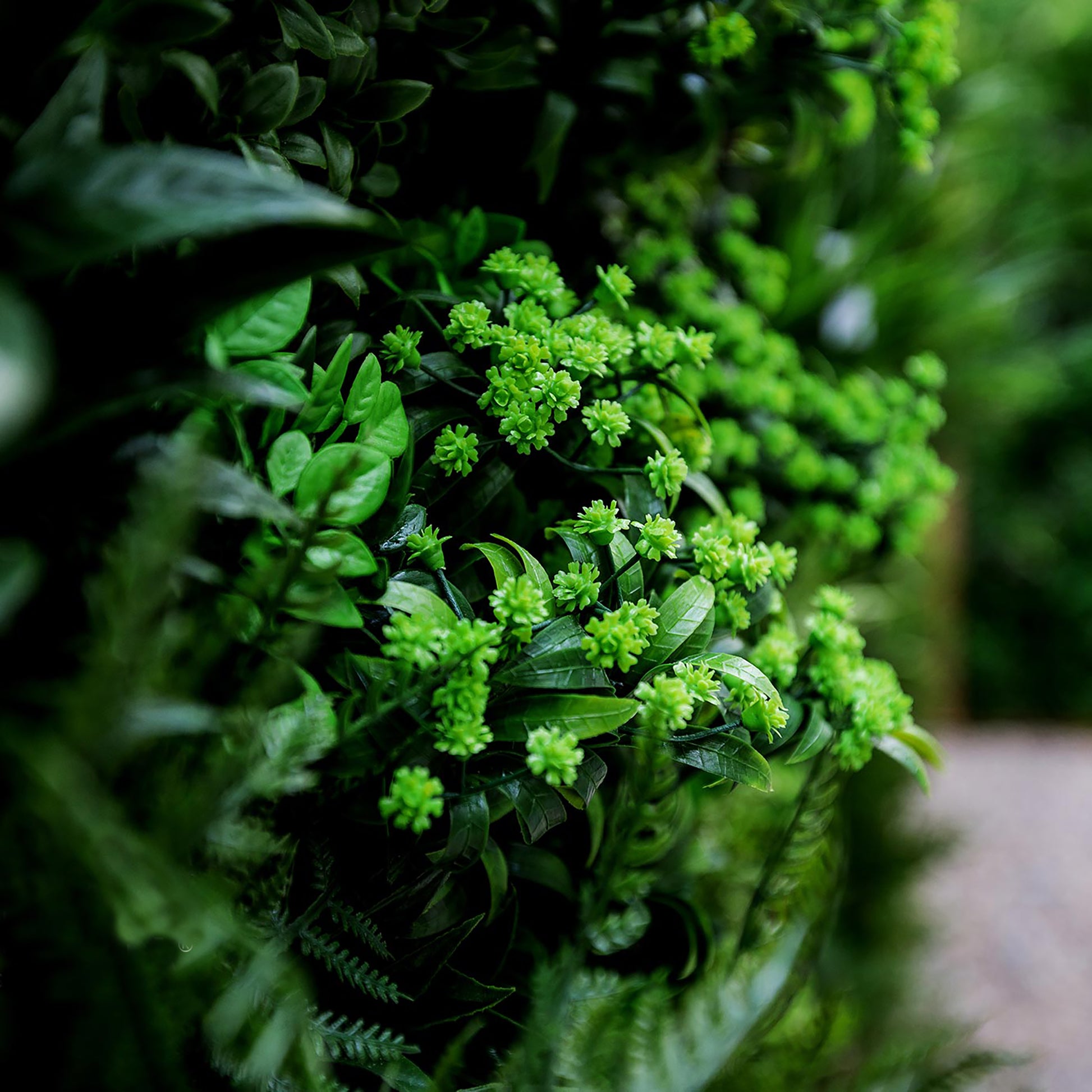 Artificial Green Wall Texture Box -  Lush Green